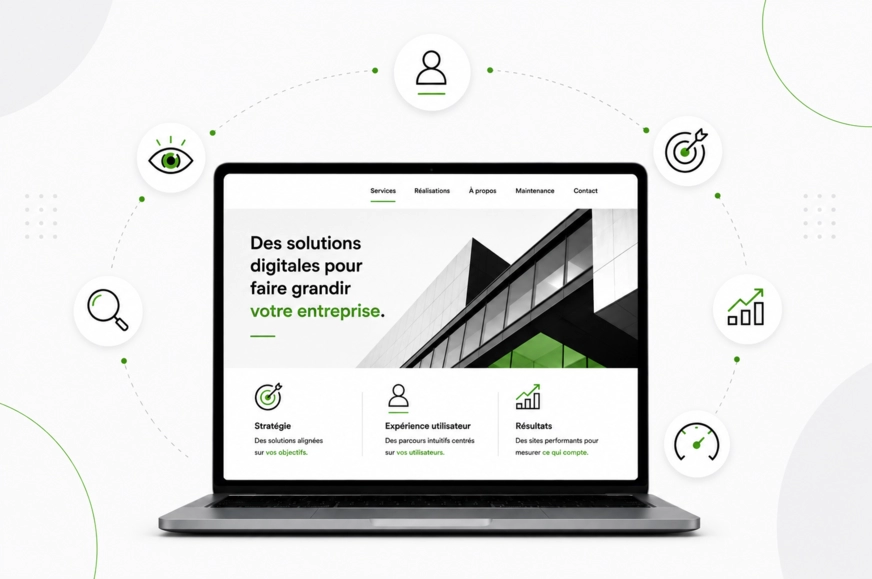 Illustration des éléments qui rendent un site internet efficace pour une PME