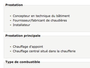 Energie-bois Suisse - Listes d'adresses